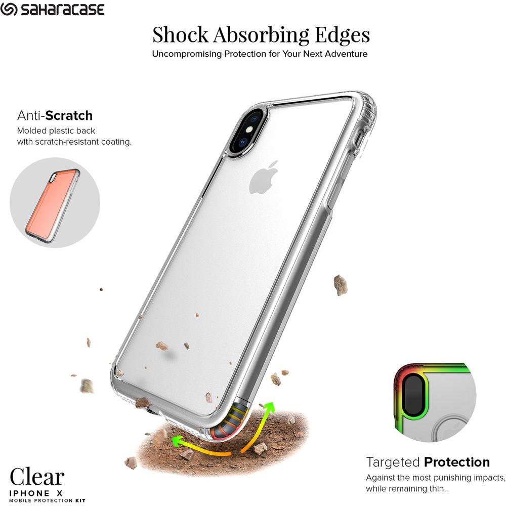 Sahara Case Clear Protection Kit for iPhone X Xs