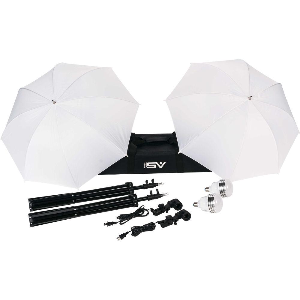 Smith-Victor KT750LED 2-Light Umbrella Kit