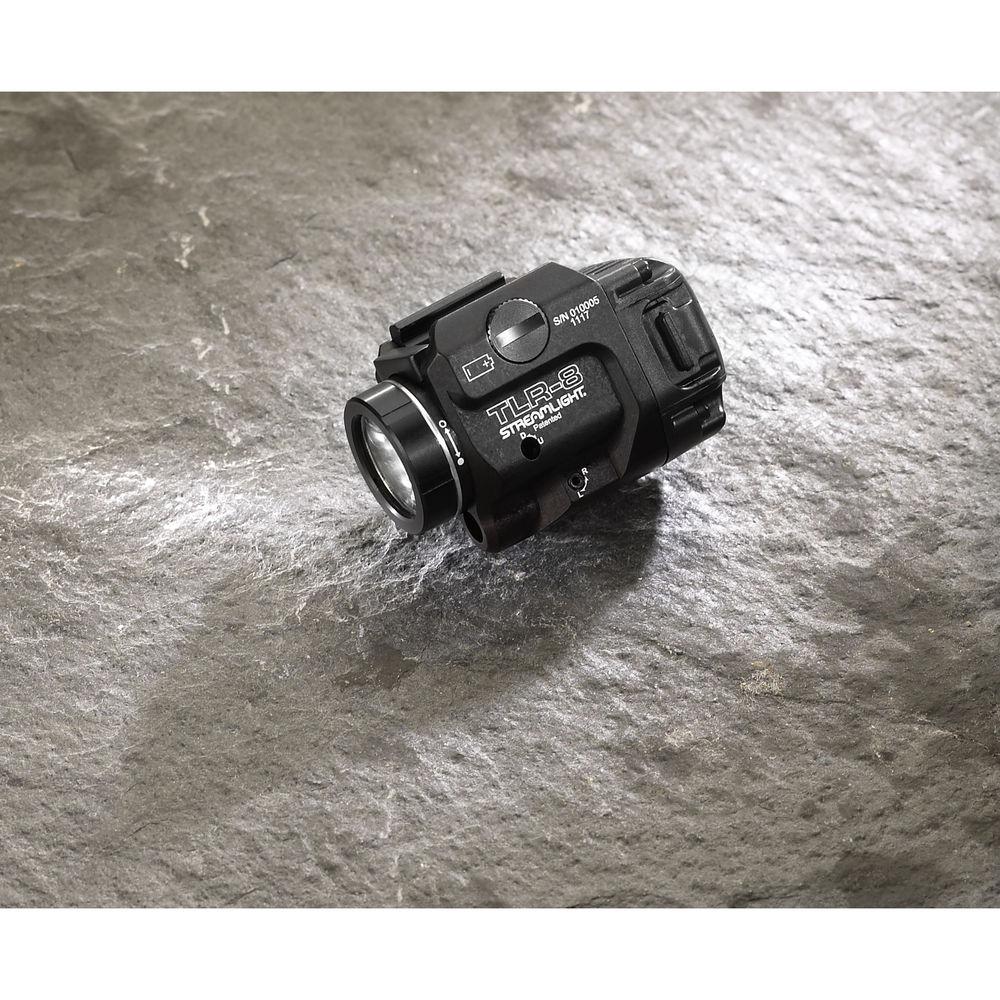 Streamlight TLR-8 Low-Profile, Rail-Mounted Tactical Light with Red Aiming Laser