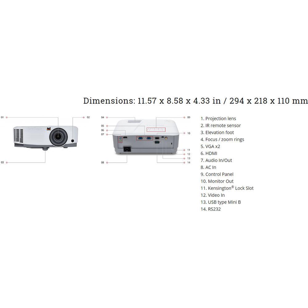 ViewSonic PA503X 3600-Lumen XGA DLP Projector