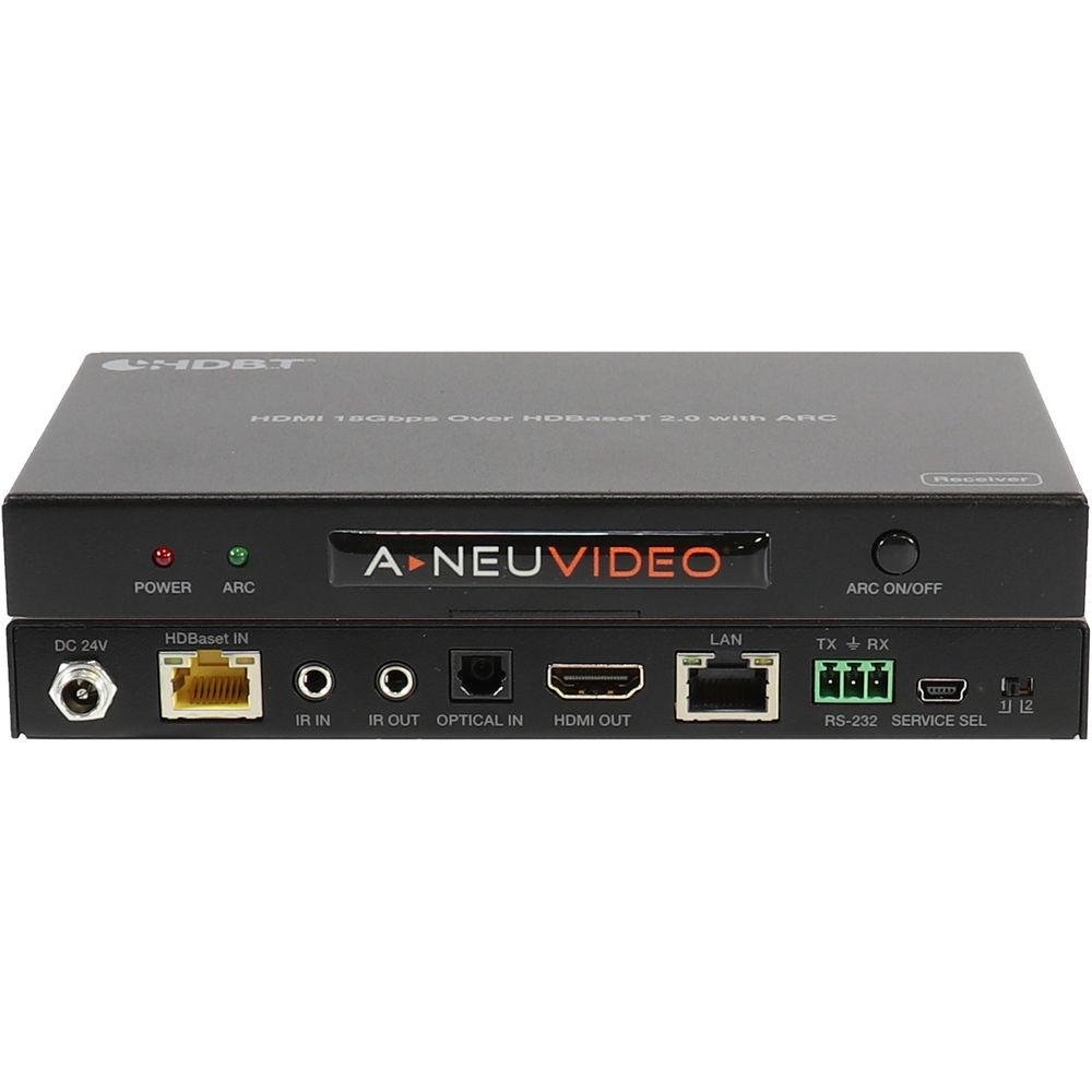 A-Neuvideo 4K HDMI HDR Transmitter Receiver over Category 6 Cable with ARC