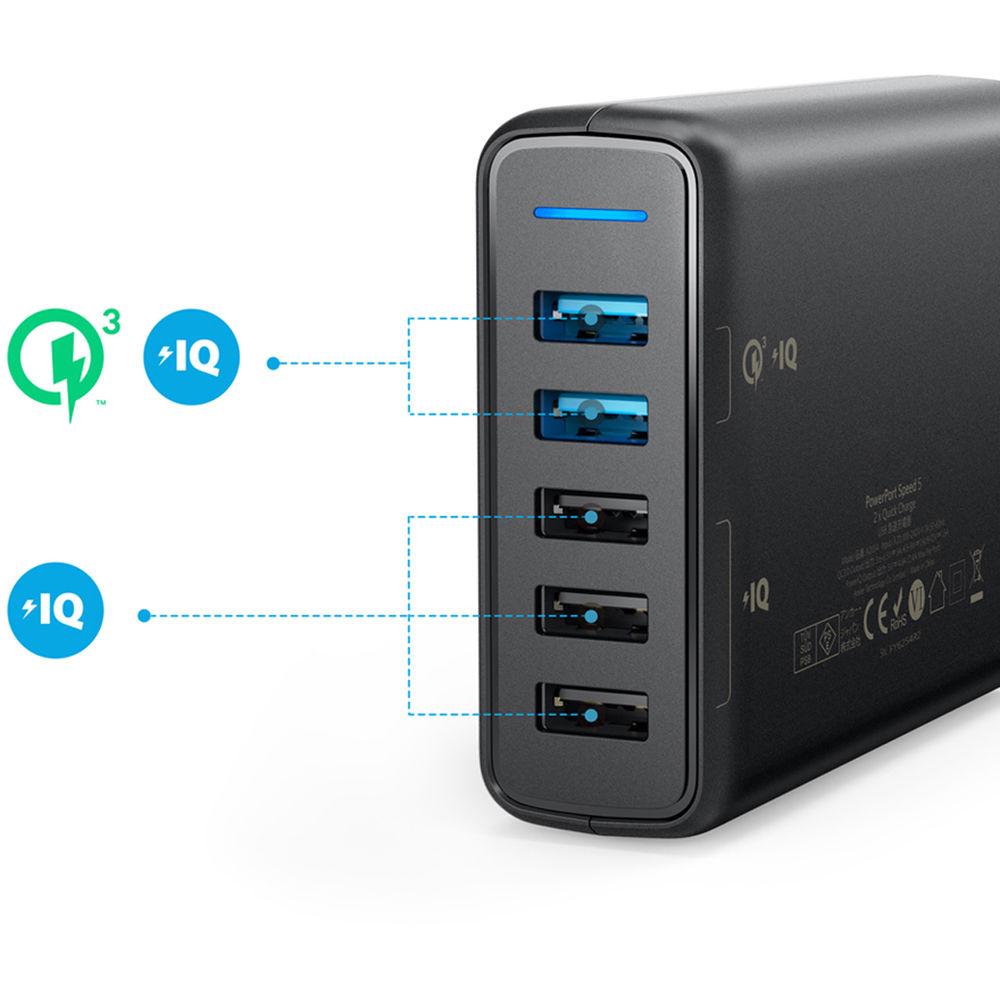 ANKER PowerPort Speed 5 5-Port USB Charger
