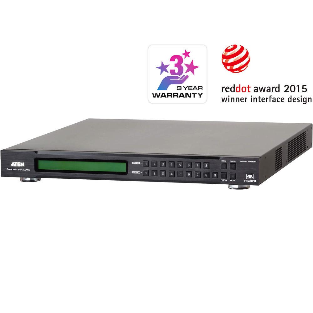 ATEN 8 x 9 4K HDMI Matrix Switch with Scaler