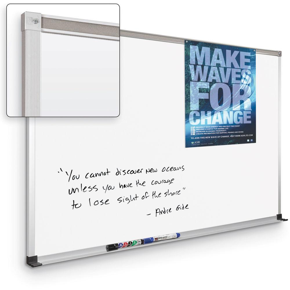 Best Rite TuF-Rite Whiteboard with ABC Aluminum Trim & Map Rail