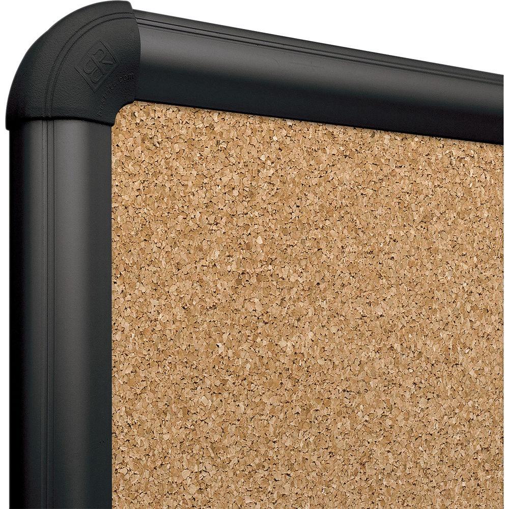 Best Rite VT Logic Natural Cork Surface Tackboard with Black Presidential Trim