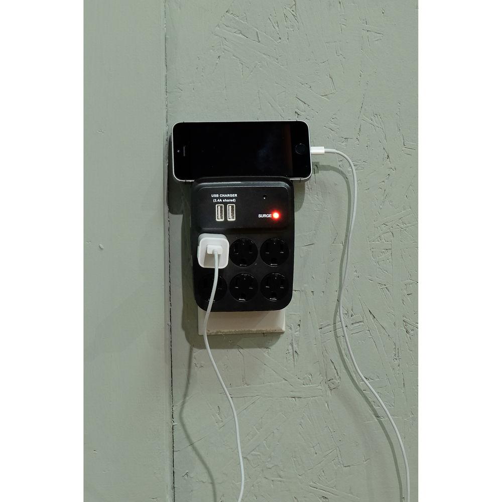 Bush Baby 6-Outlet Power Adapter with Covert 1080p Wi-Fi Camera