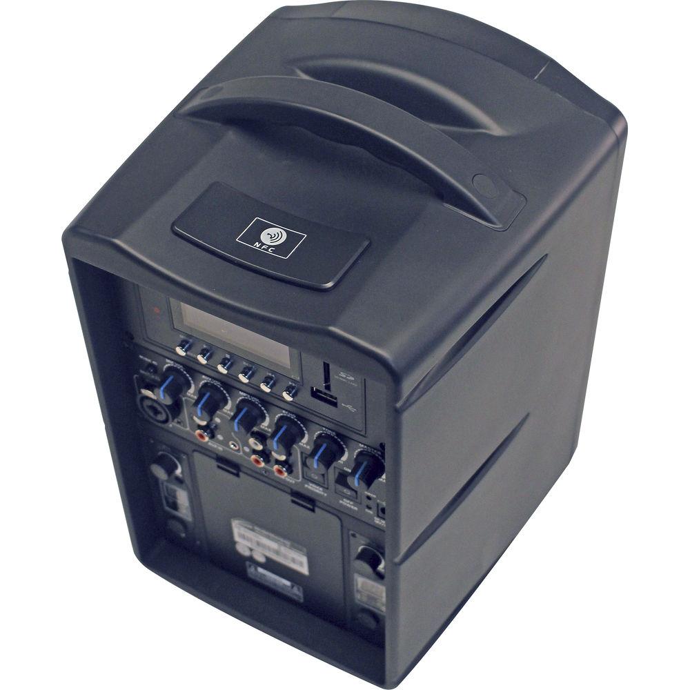 Califone PA419Q2 Portable Bluetooth PA with 2 Handheld Wireless Microphones