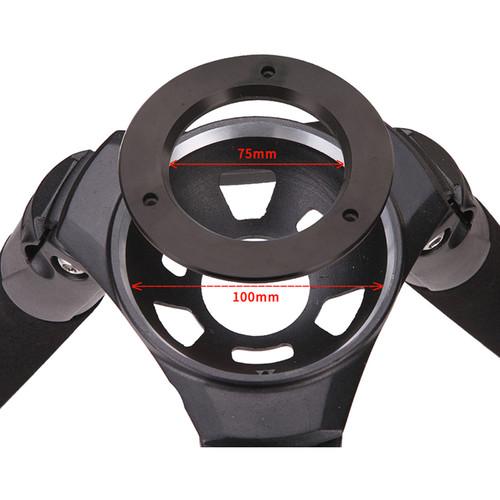 CAME-TV 701A Aluminum Video Tripod with Fluid Bowl Head