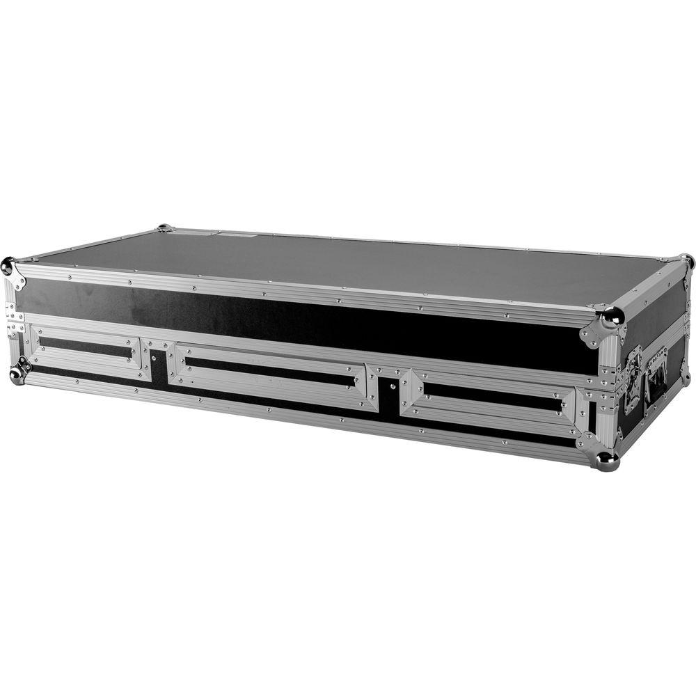 DeeJay LED Fly Drive Case for Two CDJ-TOUR1 and One DJMTOUR1 Mixers with Laptop Shelf and Wheels
