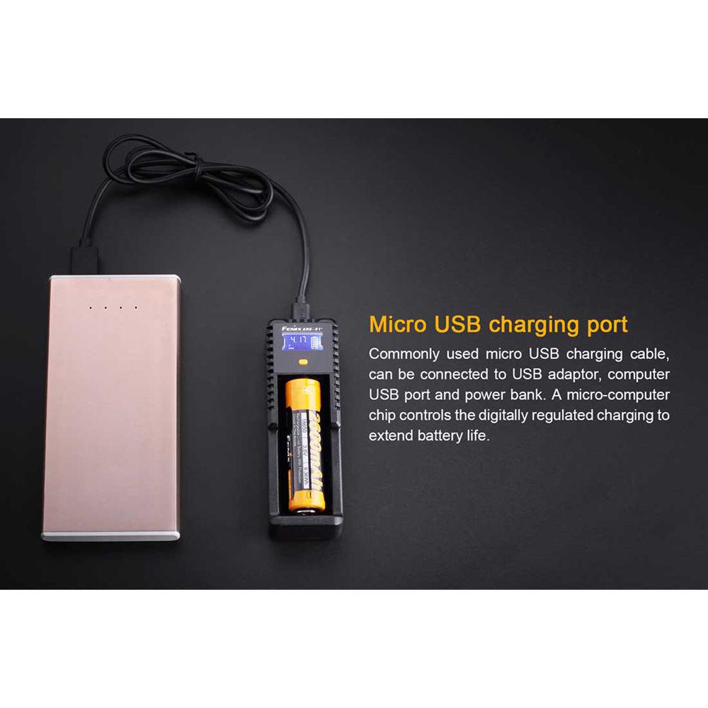 Fenix Flashlight ARE-X1 Smart Charger for Li-Ion, NiMH, and Ni-Cd Batteries