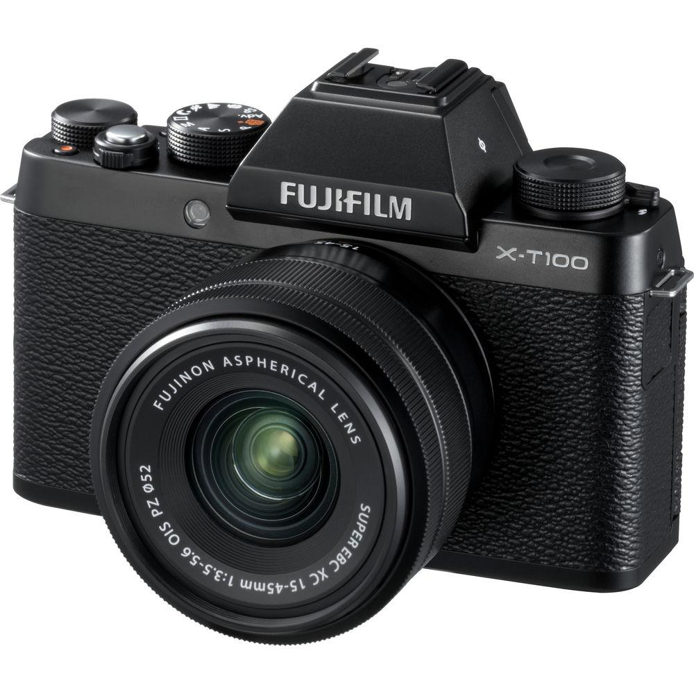 FUJIFILM X-T100 Mirrorless Digital Camera with 15-45mm Lens