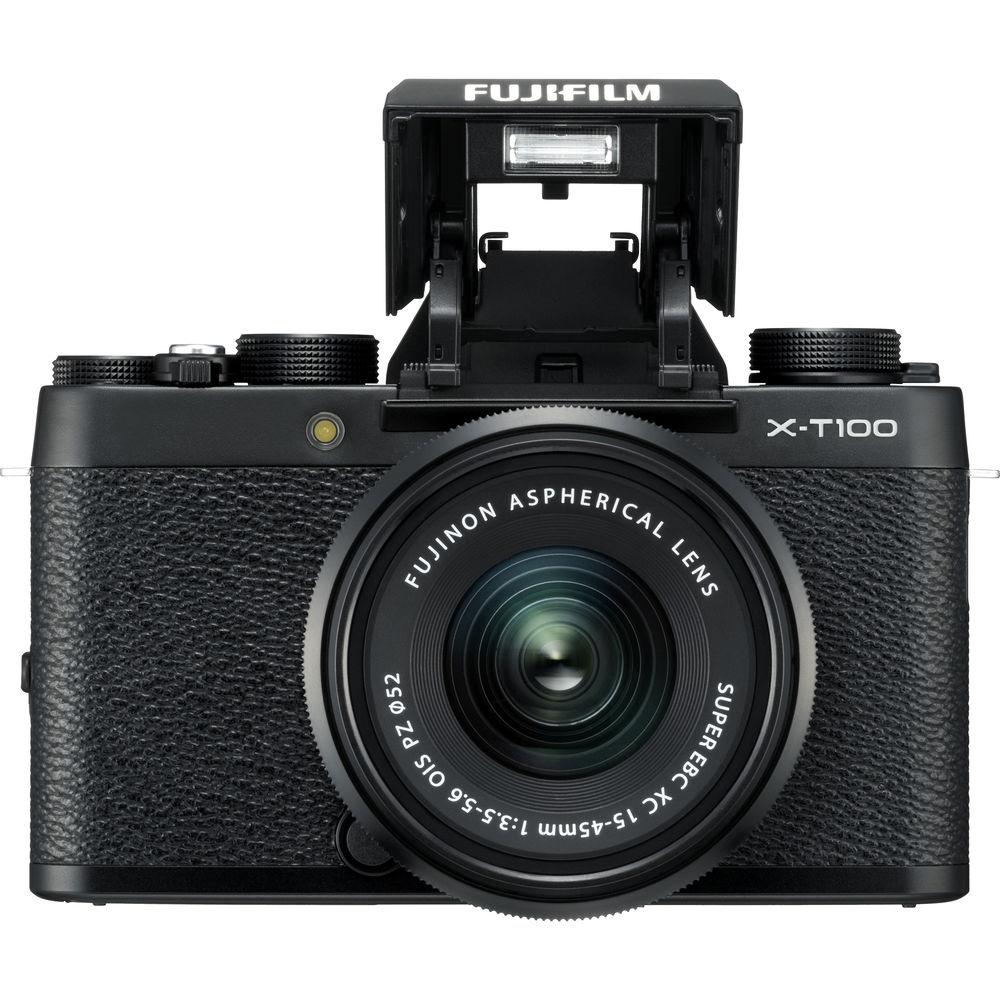 FUJIFILM X-T100 Mirrorless Digital Camera with 15-45mm Lens