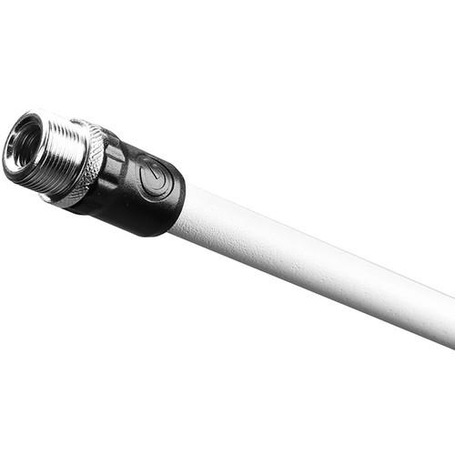 Gravity Stands Microphone Stand With Folding Tripod Base And 2-Point Adjustment Telescoping Boom White