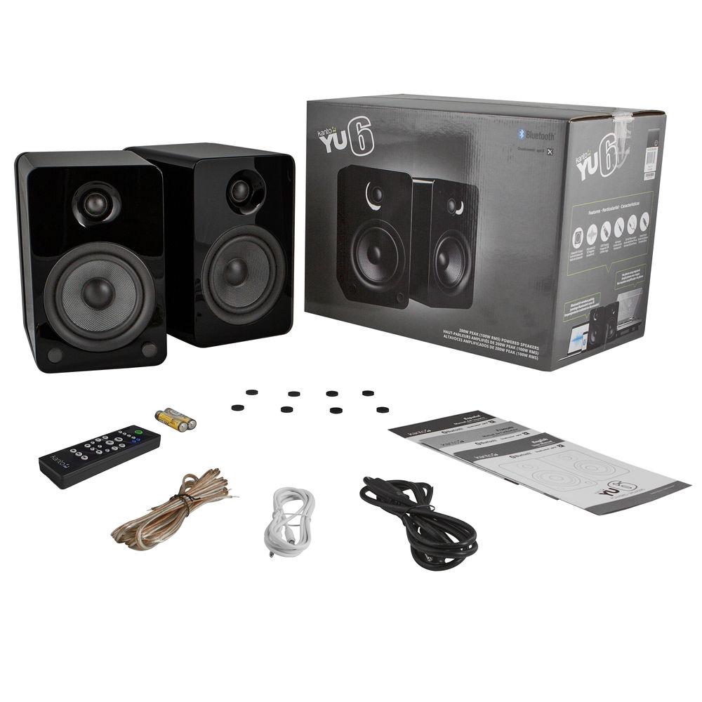 Kanto Living YU6 2-Way Powered Bookshelf Speakers
