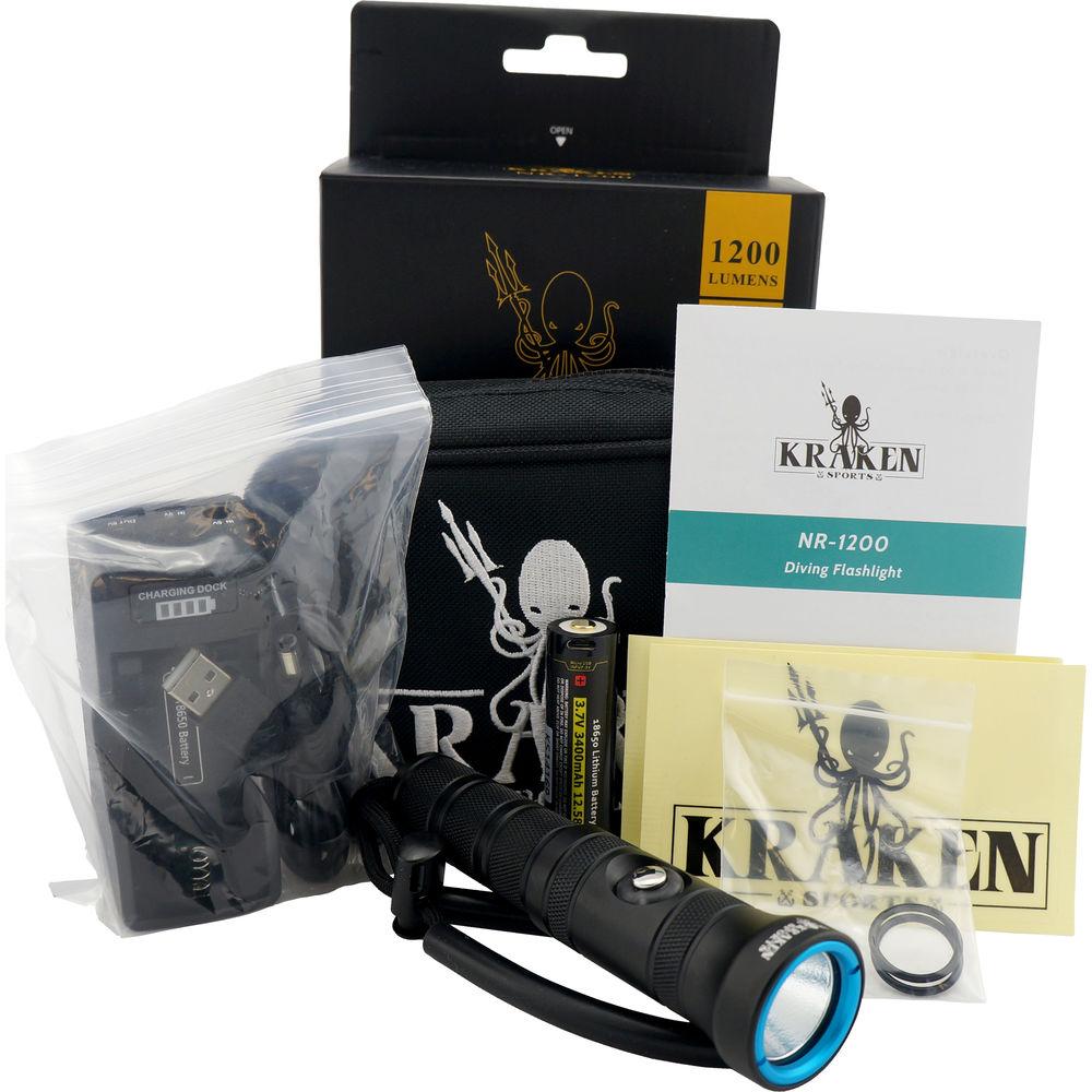 Kraken Sports NR-1200 1200-Lumen Dive Light