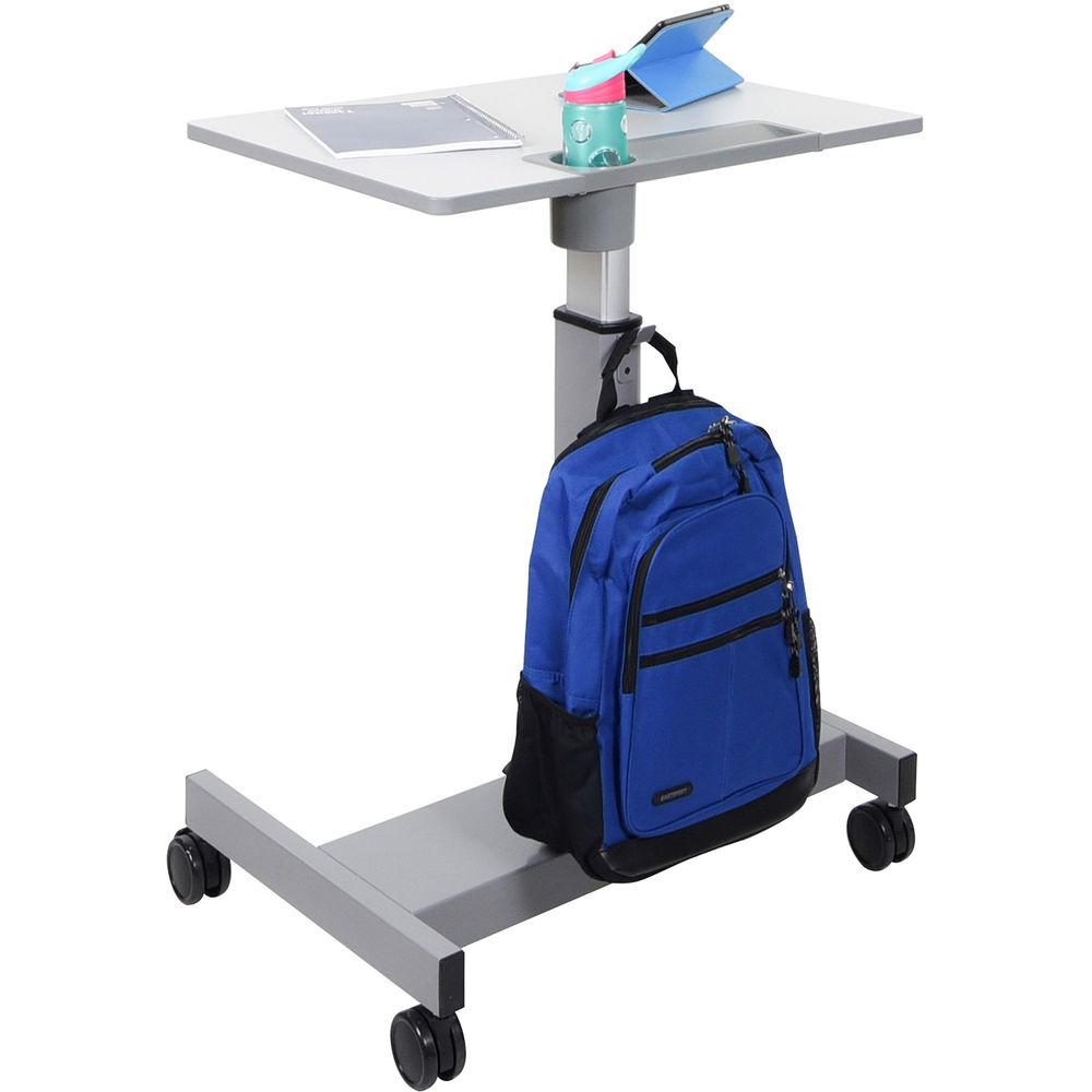 Luxor Student Sit Stand Desk with Pneumatic Foot Pedal