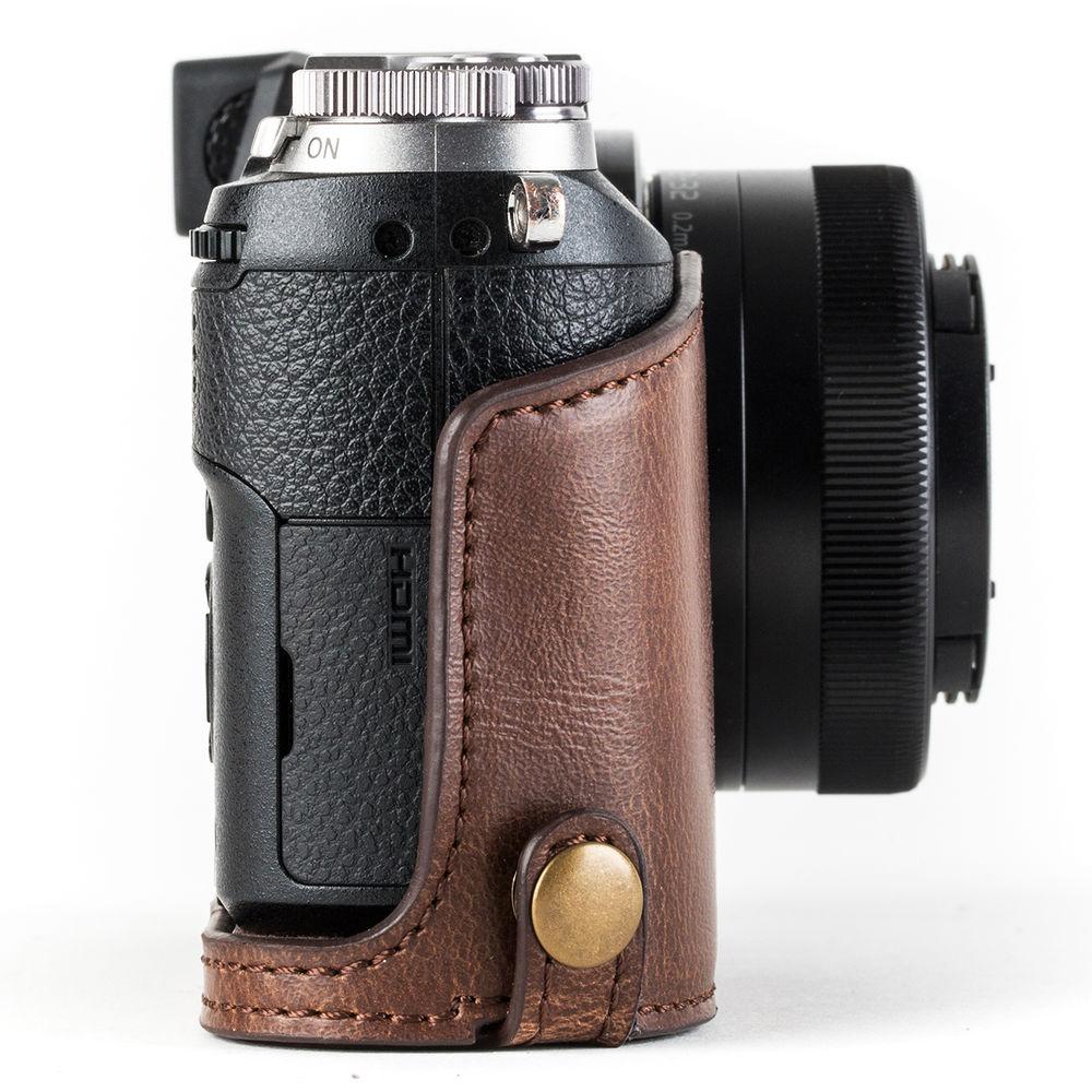 MegaGear Ever Ready Leather Camera Case for Panasonic Lumix DMC-GX85, GX80 with 12-32mm Lens