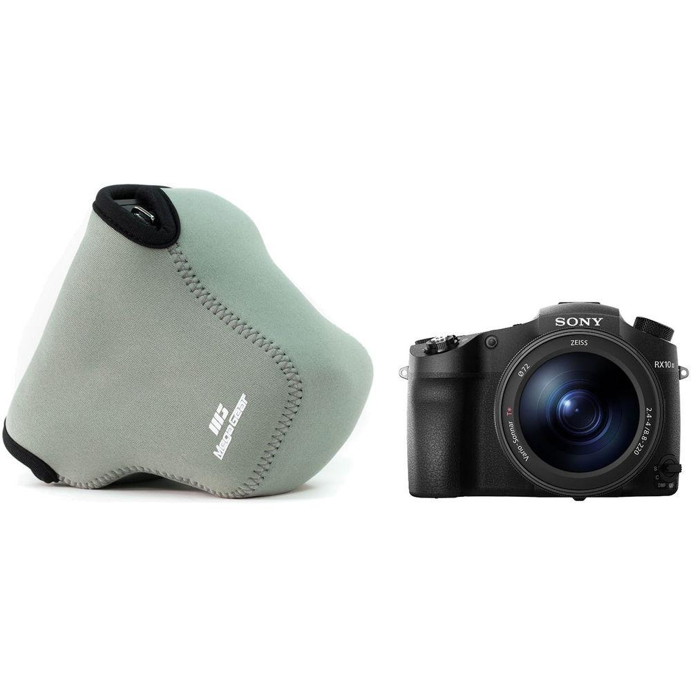MegaGear Ultra-Light Neoprene Camera Case with Carabiner for Sony Cyber-shot DSC-RX10 III