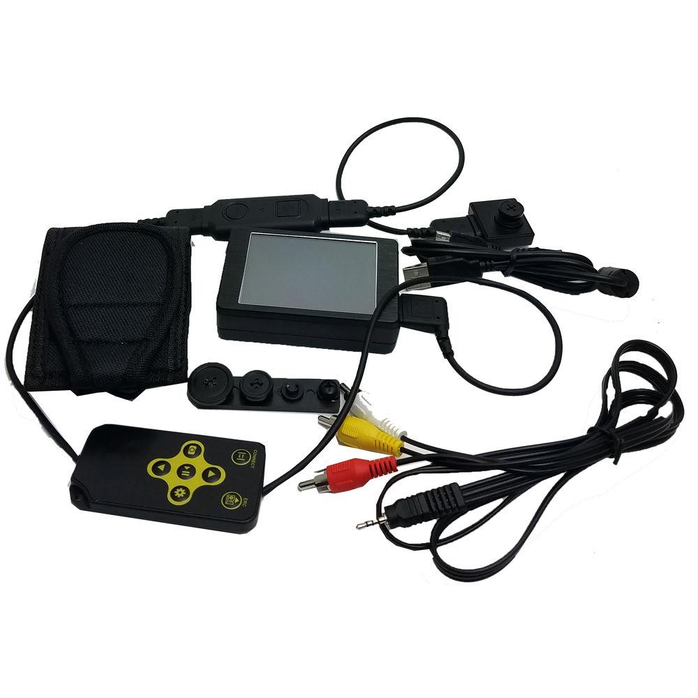 Mini Gadgets DVR with Wired Button Camera and 3" Touchscreen Display