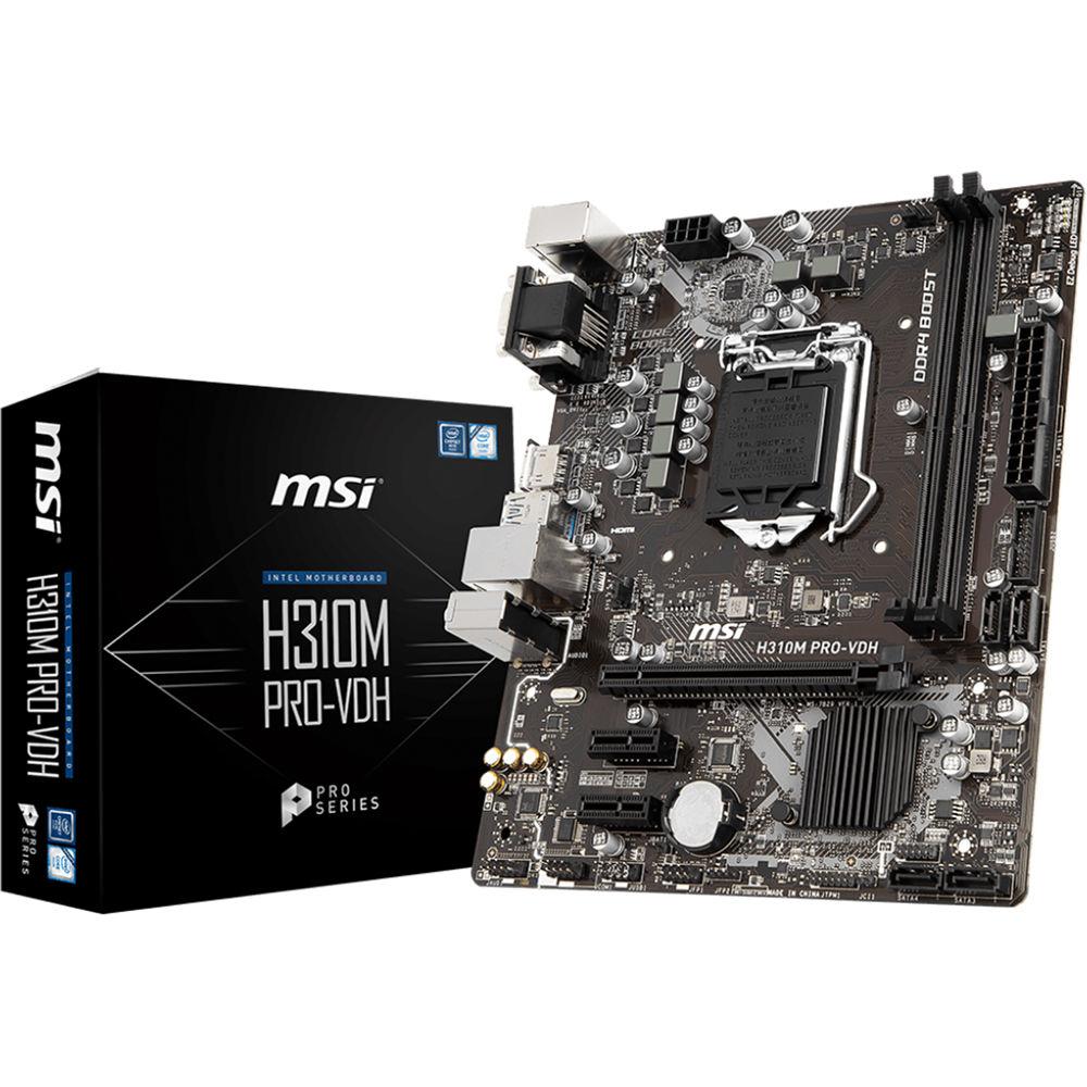 MSI H310M Pro-VDH LGA 1151 Micro-ATX Motherboard