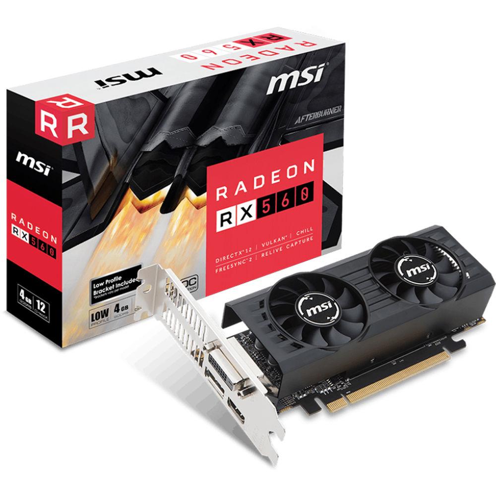 MSI Radeon RX 560 4GT LP OC Graphics Card