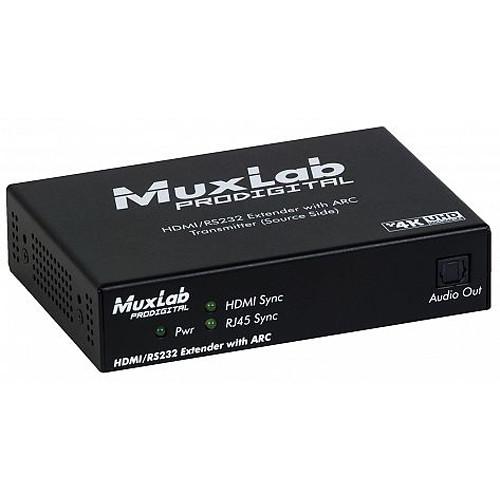 MuxLab 4K HDBaseT HDMI RS-232 Extender Kit with ARC