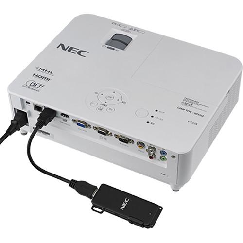 NEC MultiPresenter Wireless Presentation HDMI Stick for Up to 12 Devices