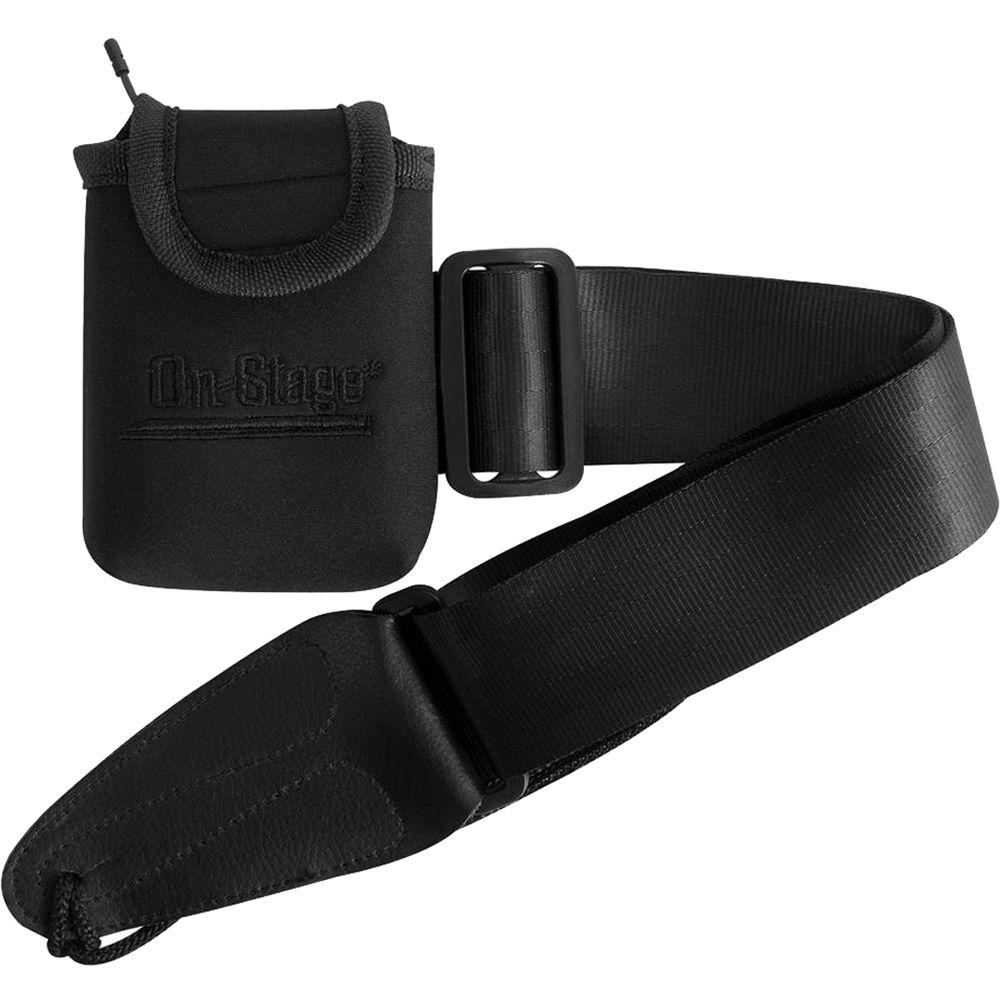 On-Stage MA1335 Wireless Transmitter Pouch with Guitar Strap