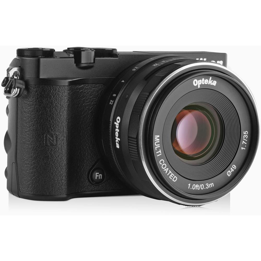 Opteka 35mm f 1.7 Lens for Nikon 1, Opteka, 35mm, f, 1.7, Lens, Nikon, 1