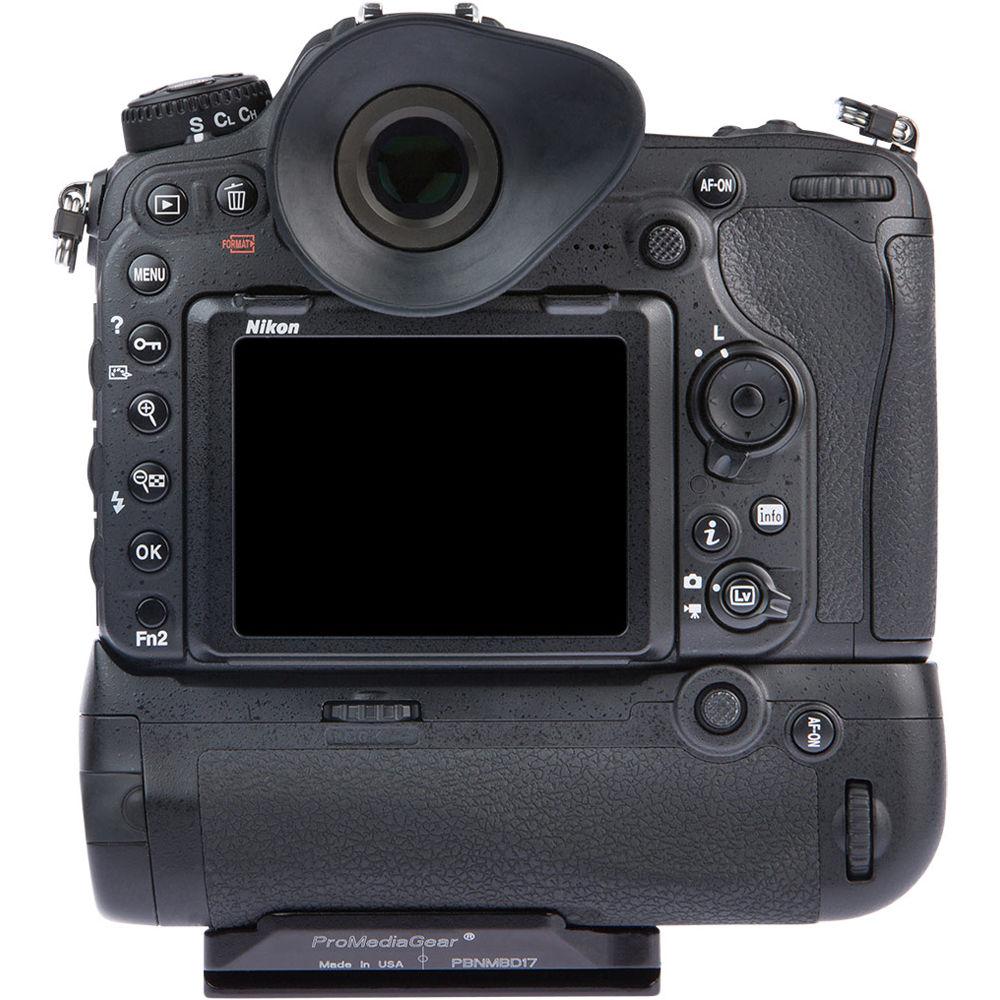 ProMediaGear Arca-Type Bracket Plate for Nikon D500 DSLR Camera with MB-D17 Multi Battery Power Pack