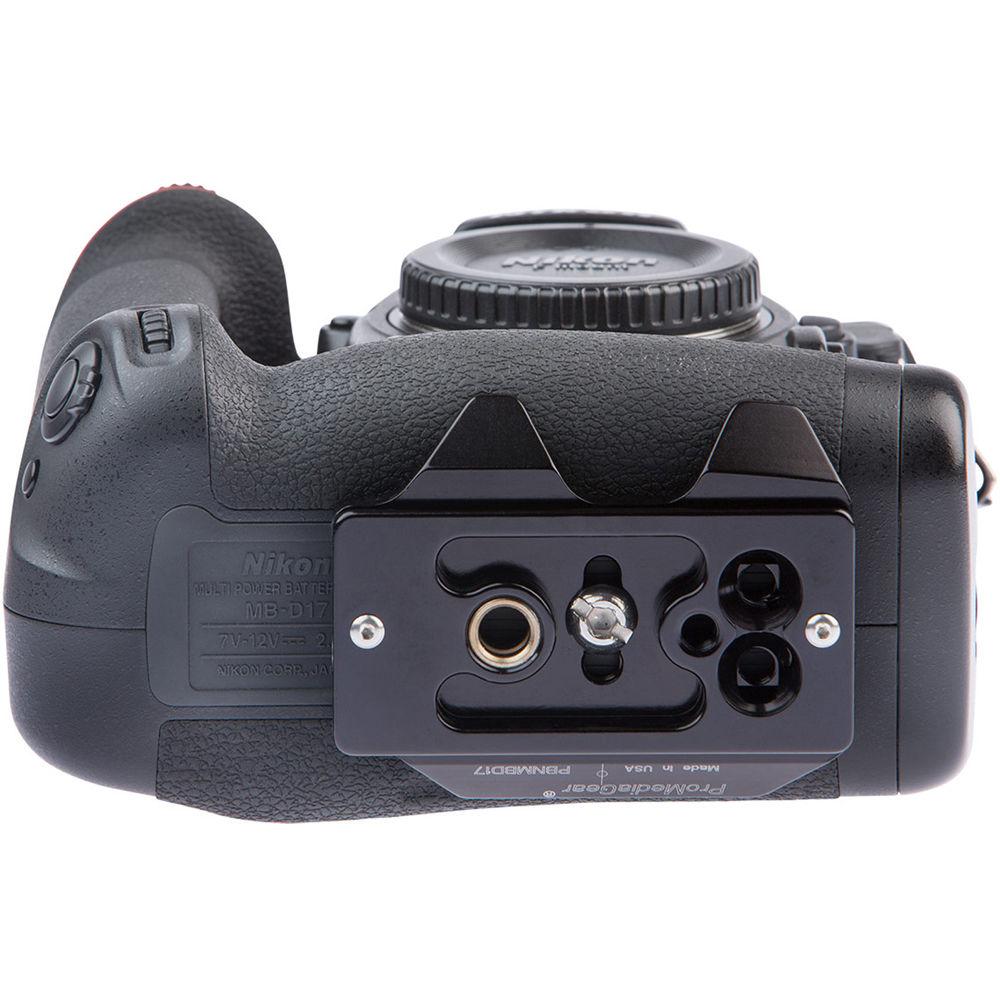 ProMediaGear Arca-Type Bracket Plate for Nikon D500 DSLR Camera with MB-D17 Multi Battery Power Pack