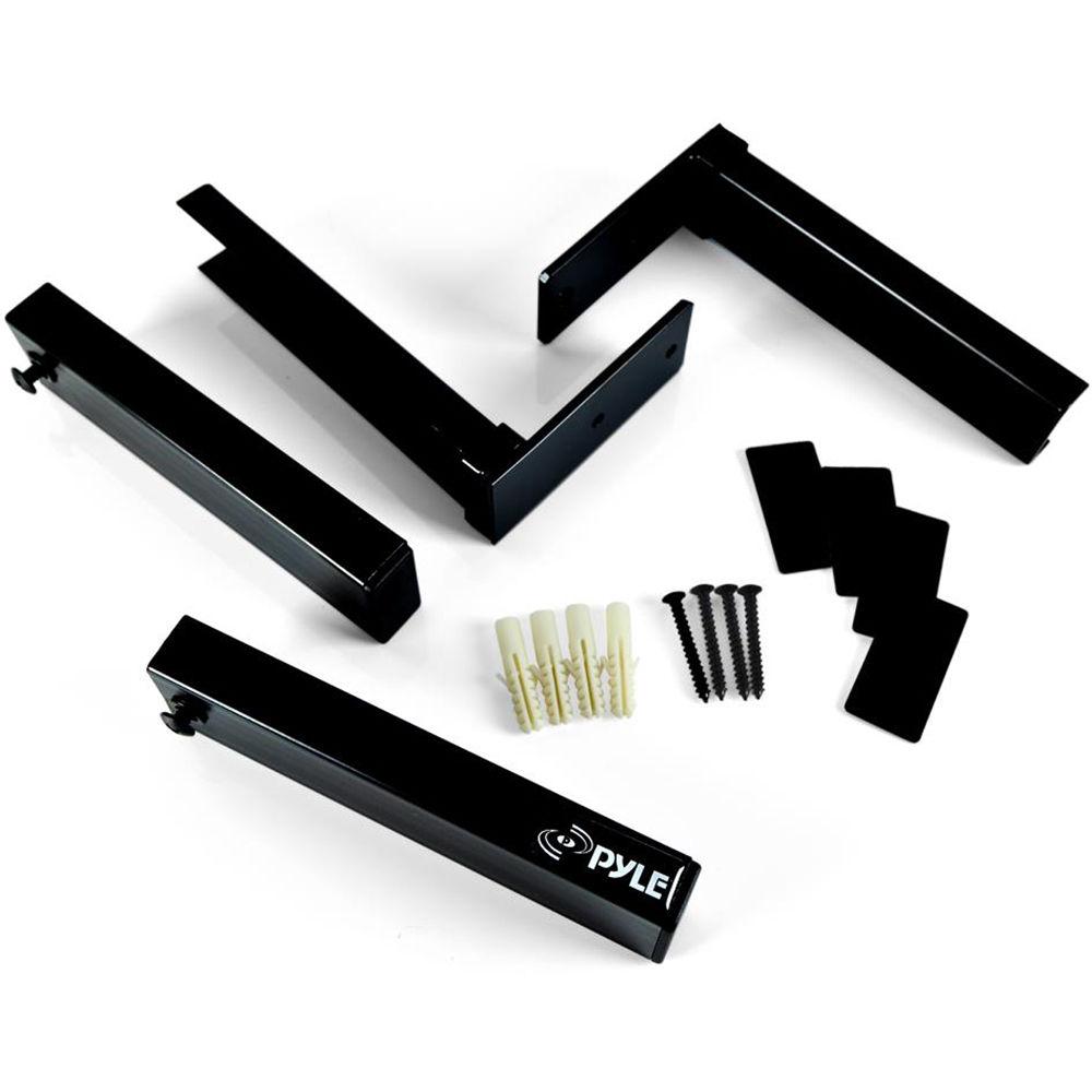 Pyle Pro PSTNDW17 Center Speaker Soundbar Bracket Stands with Universal Wall Mount