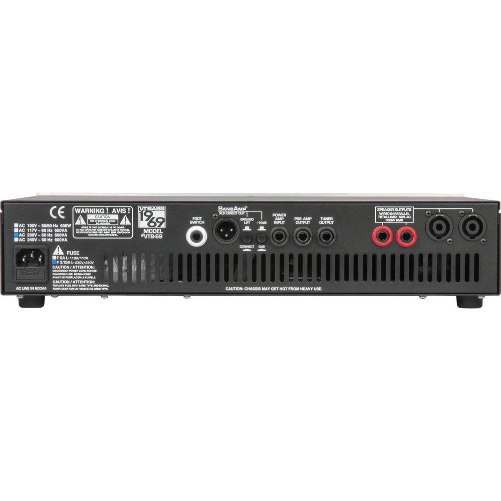 TECH 21 VT Bass 1969 2-Channel 345W Amplifier Head for Electric Bass