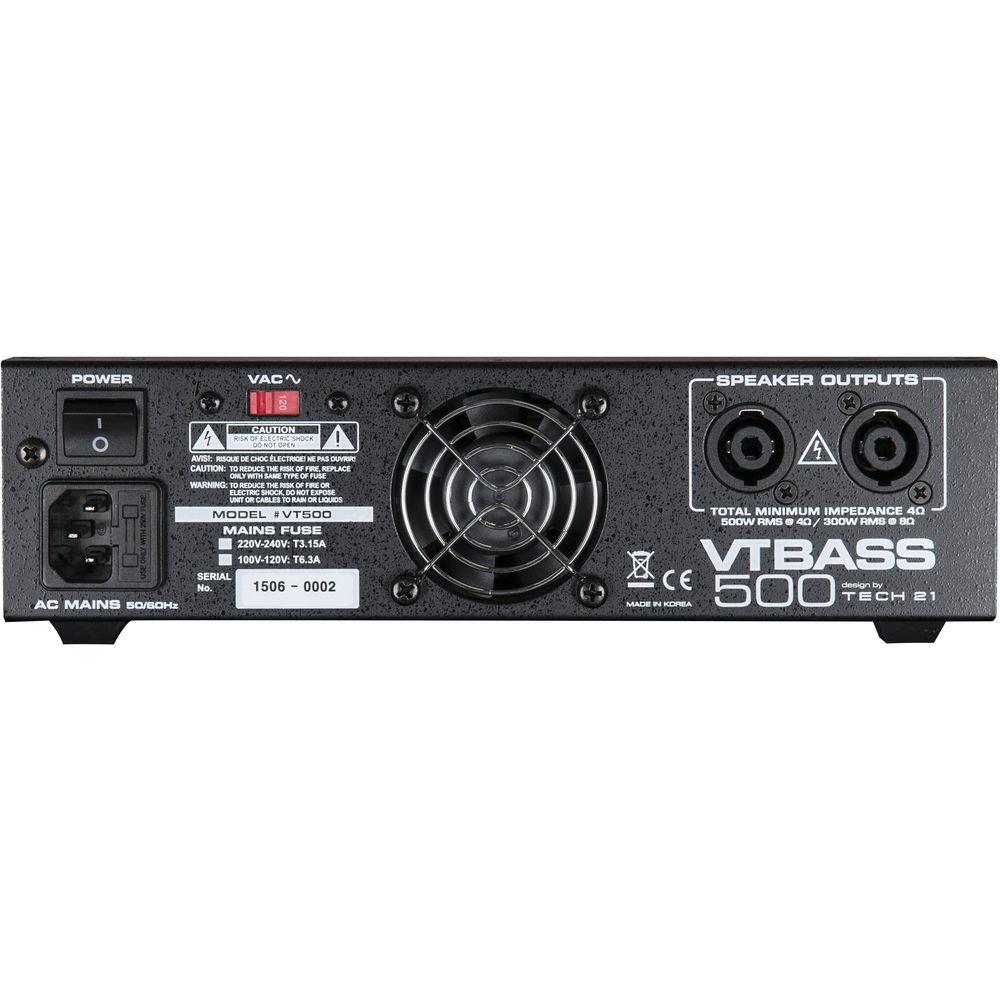 TECH 21 VT Bass 500 500W Amplifier Head