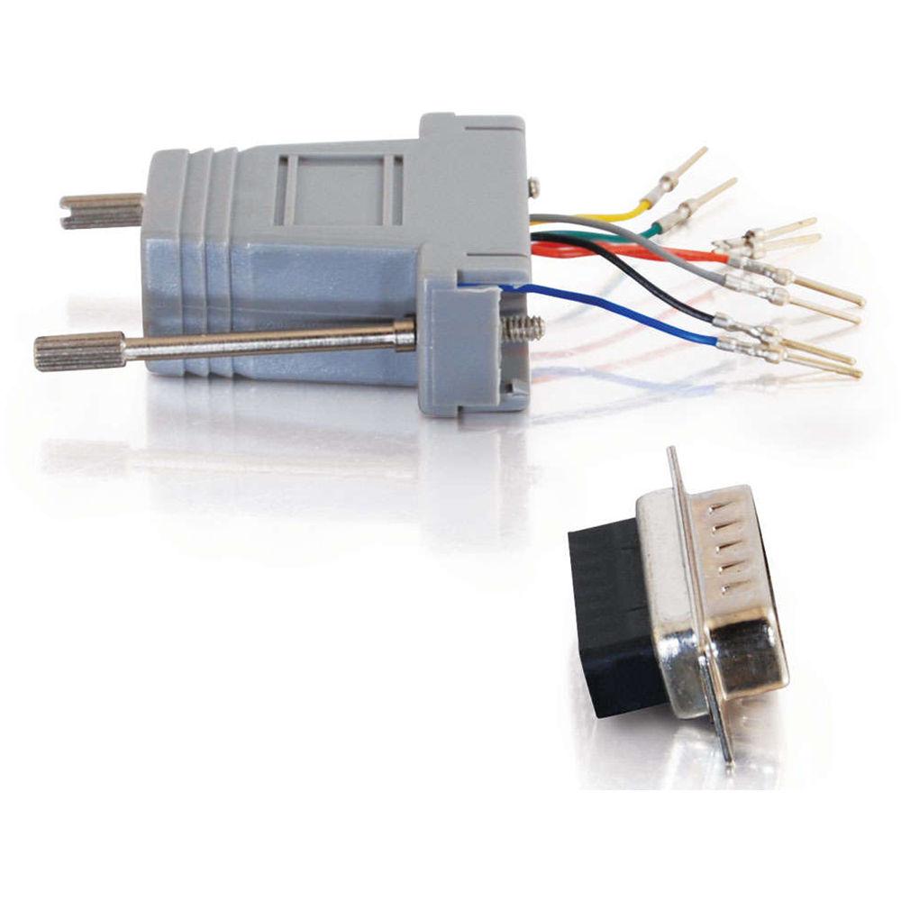 C2G RJ45 Female to DB15 Male Modular Adapter
