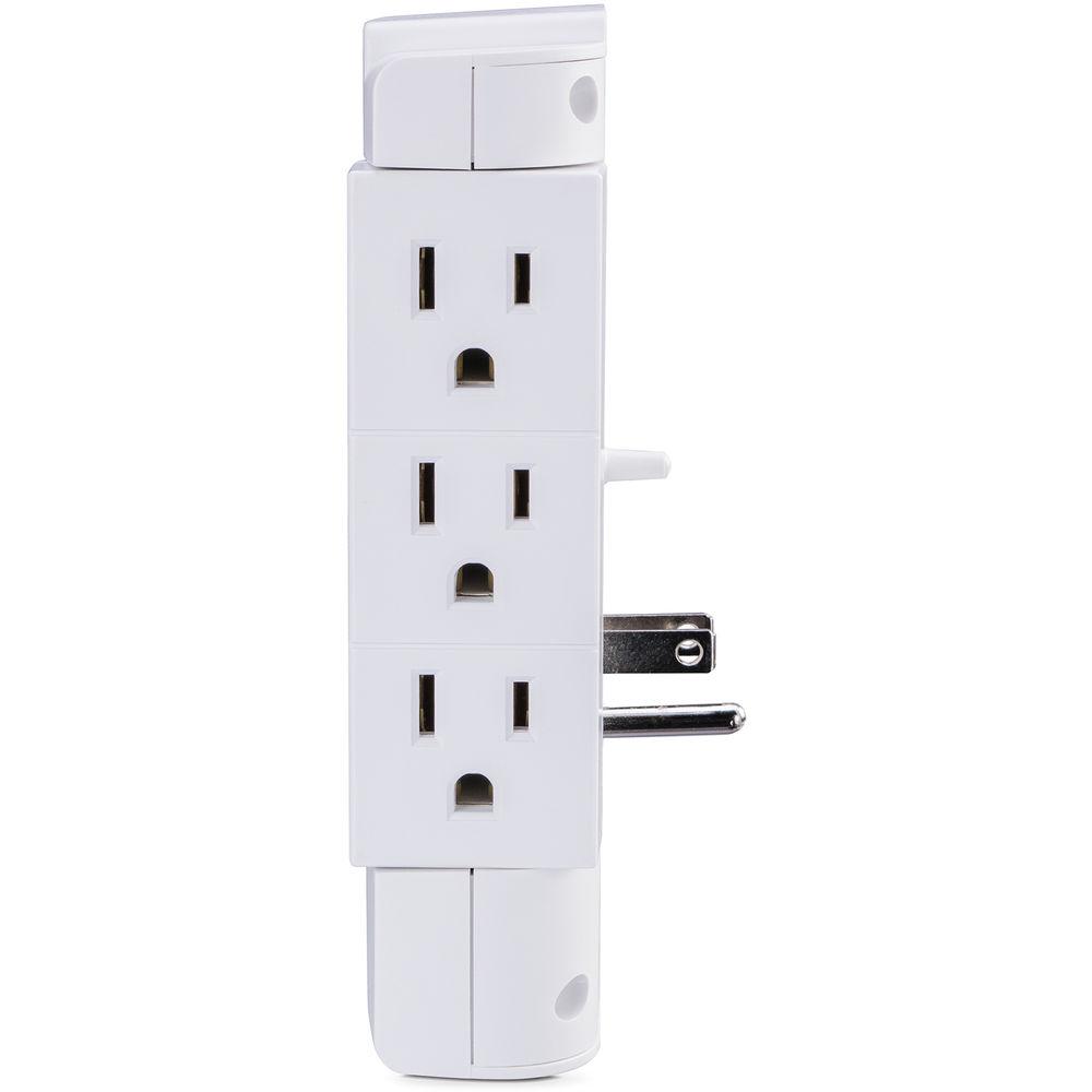 CyberPower Wall Tap with 1200 Joules Surge Protector, 2 USB 2.4A Shared, 6 Swivel Outlet