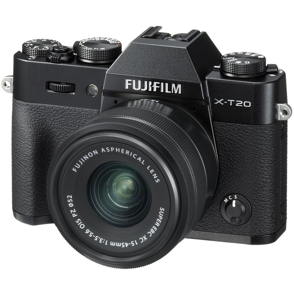 FUJIFILM X-T20 Mirrorless Digital Camera with XC 15-45mm Lens