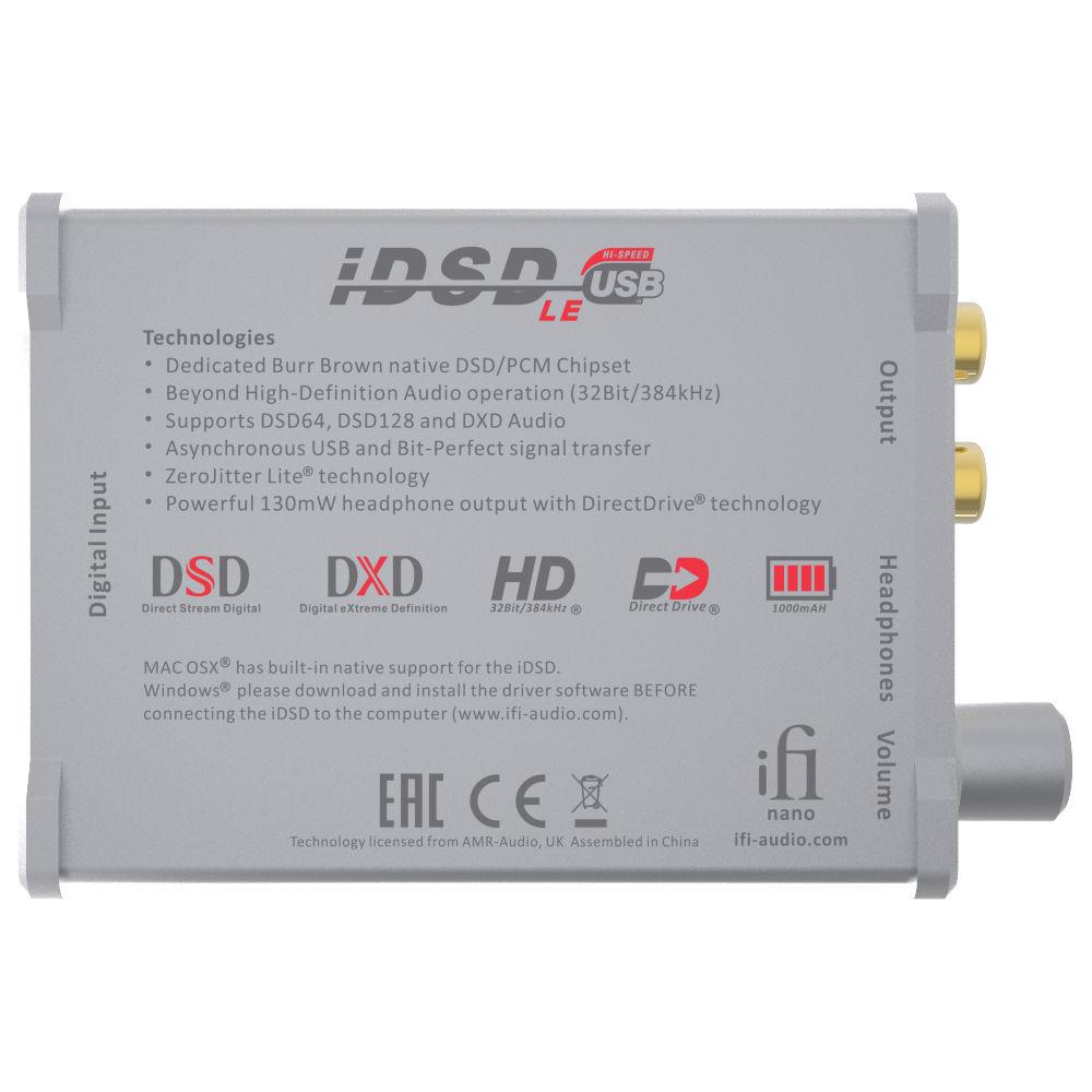 iFi AUDIO nano iDSD LE Portable DAC Headphone Amplifier for PCM, DSD & DXD