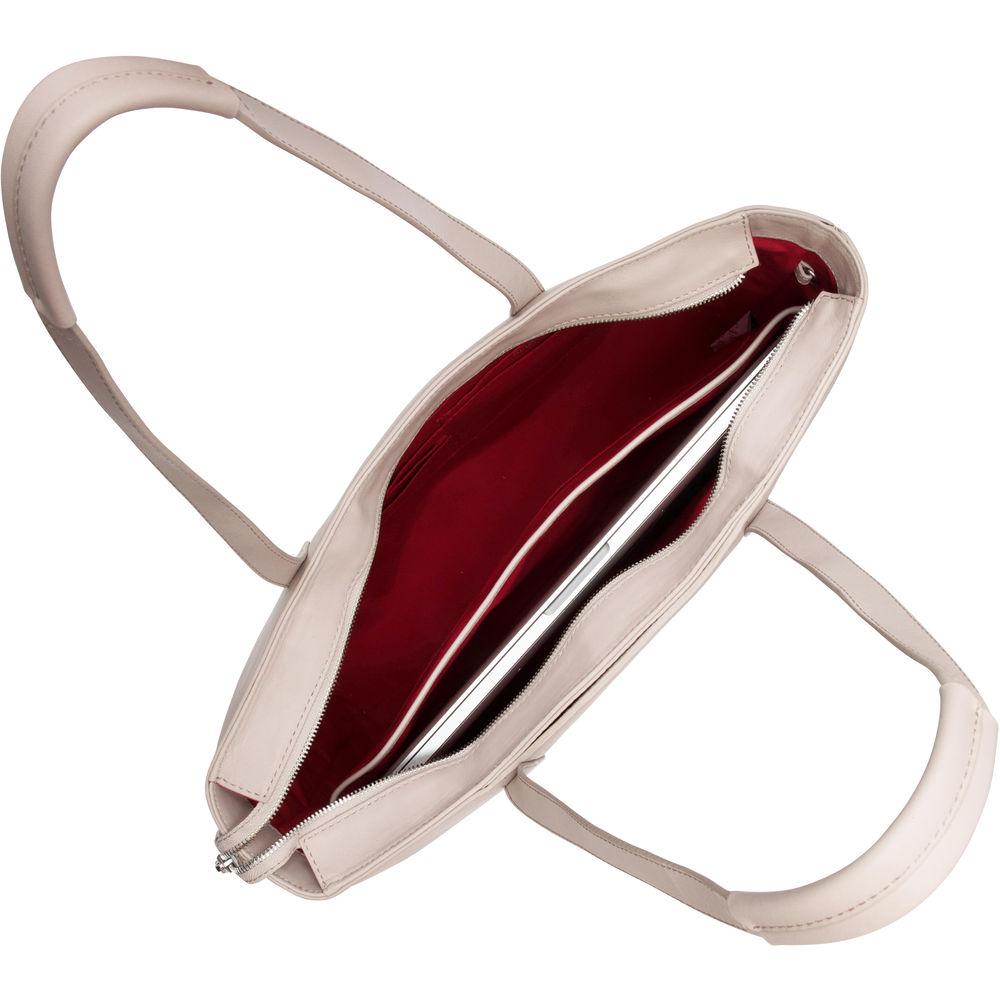 KNOMO USA Maddox Leather Laptop Tote Bag 15"