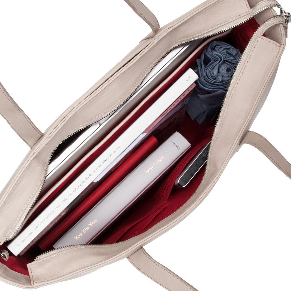 KNOMO USA Maddox Leather Laptop Tote Bag 15"