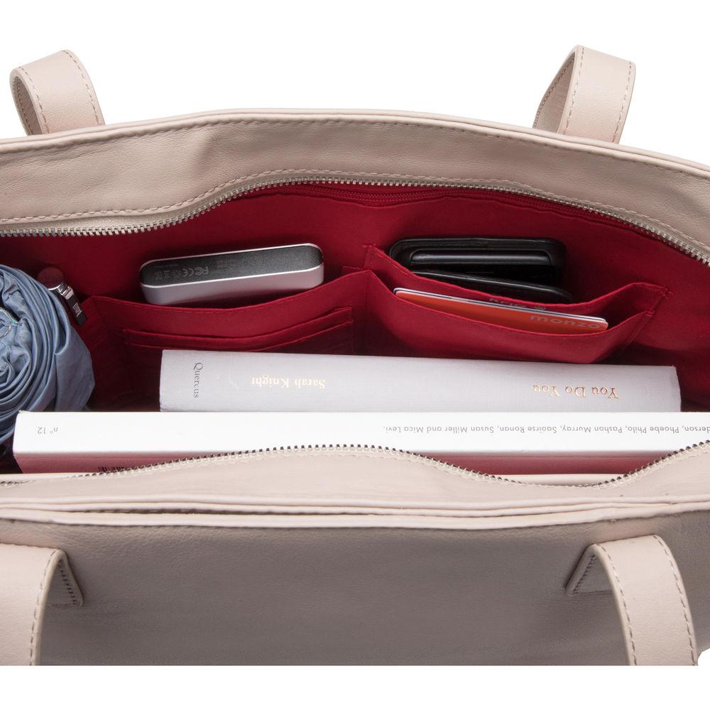 KNOMO USA Maddox Leather Laptop Tote Bag 15"