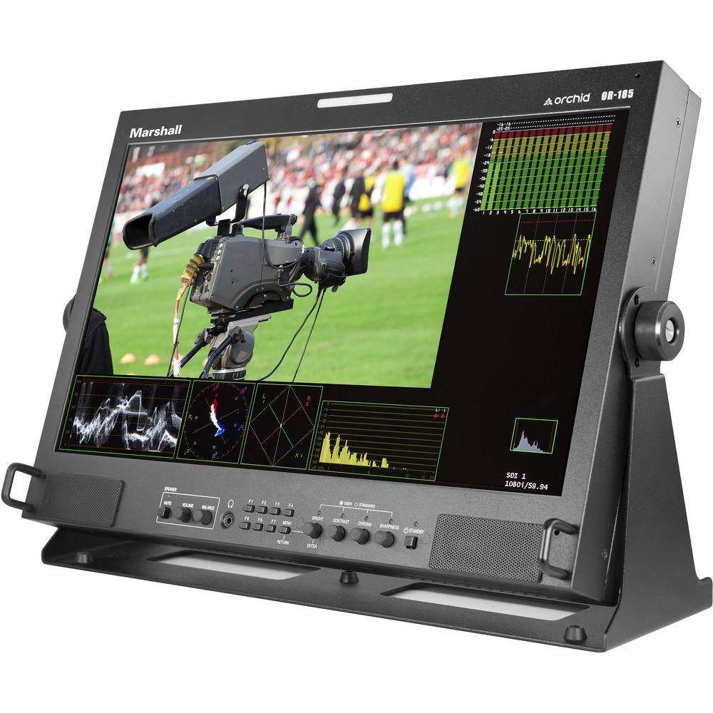 Marshall Electronics OR-185-AFHD Orchid 18.5" LCD Monitor with 3G-SDI Digital Analog Inputs