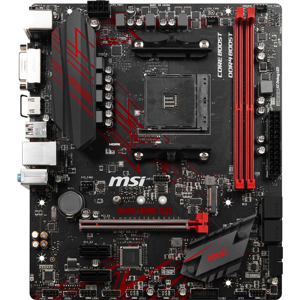 MSI B450M Gaming Plus AM4 Micro-ATX Motherboard