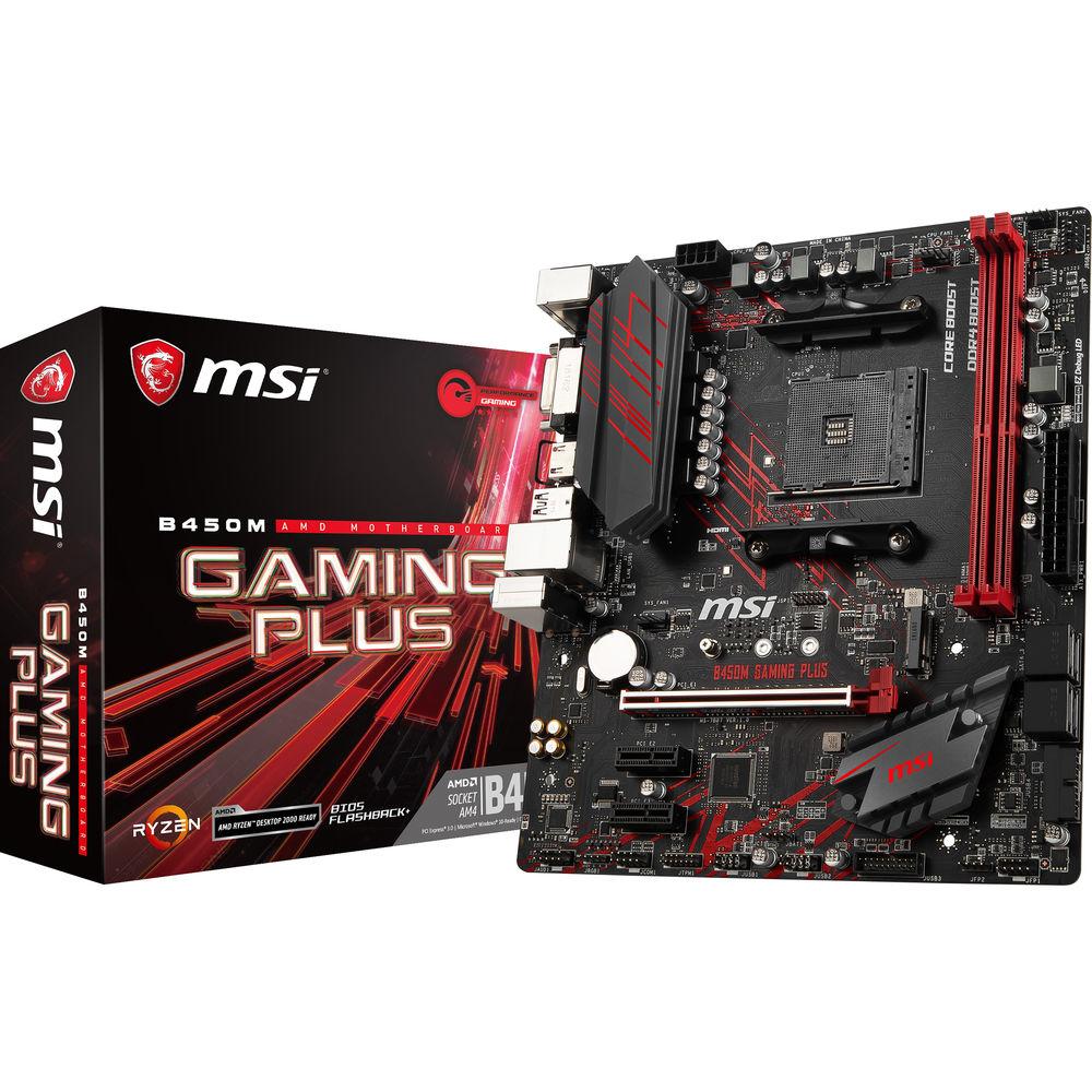 MSI B450M Gaming Plus AM4 Micro-ATX Motherboard
