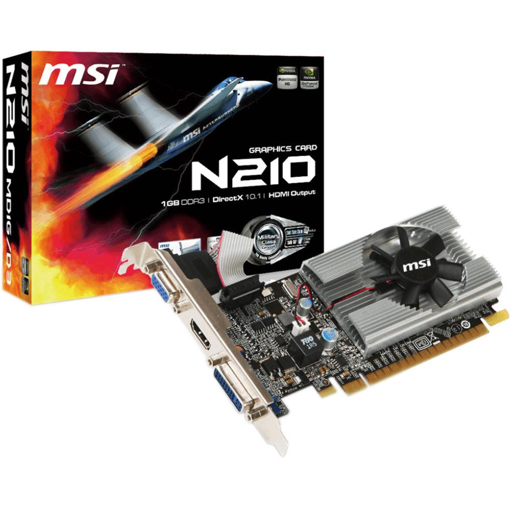 MSI GeForce 210 N210 Graphics Card