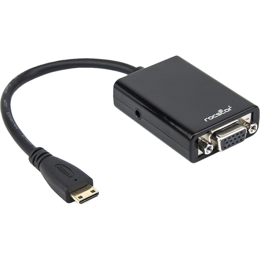 Rocstor 6" Mini HDMI to VGA Adapter Adapter