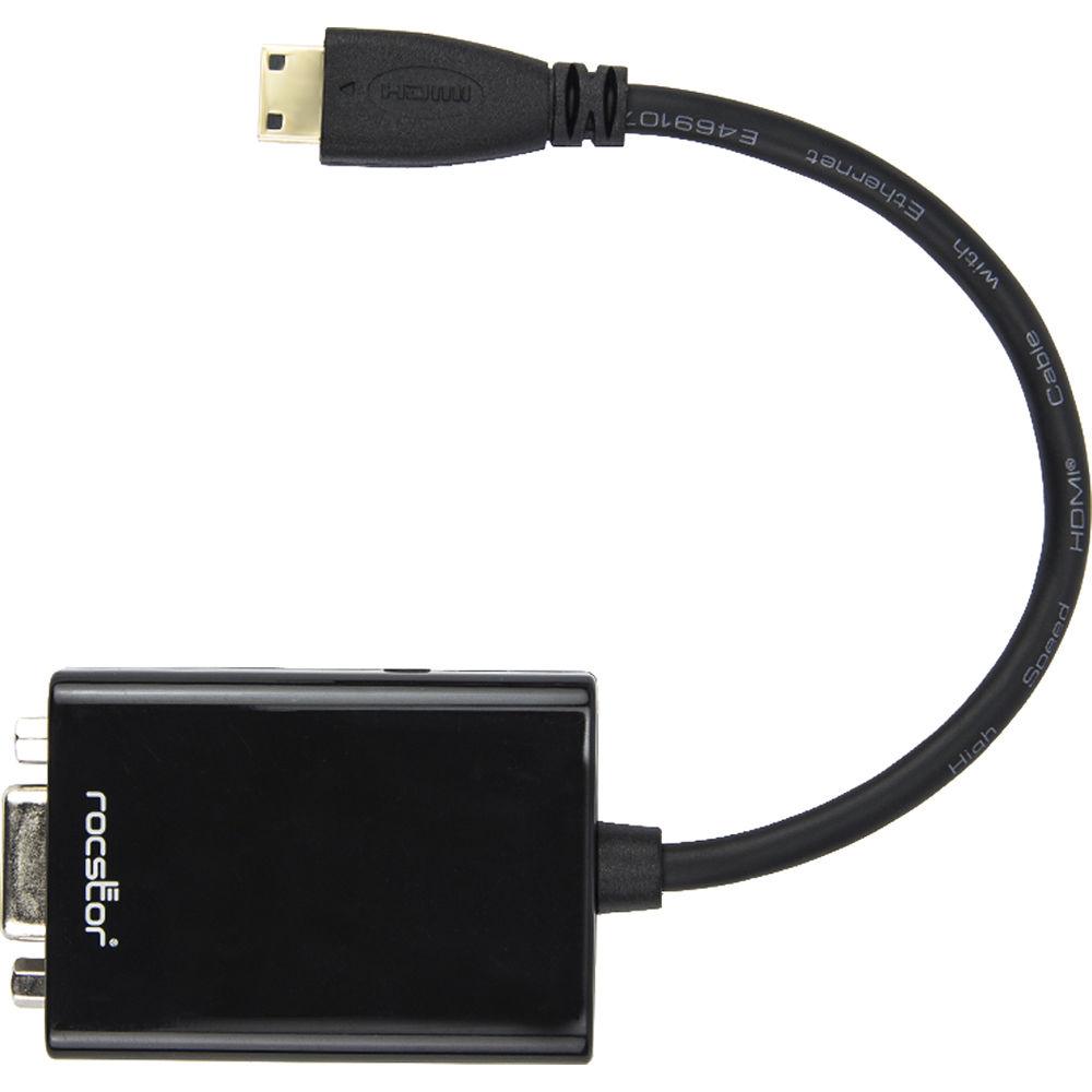 Rocstor 6" Mini HDMI to VGA Adapter Adapter
