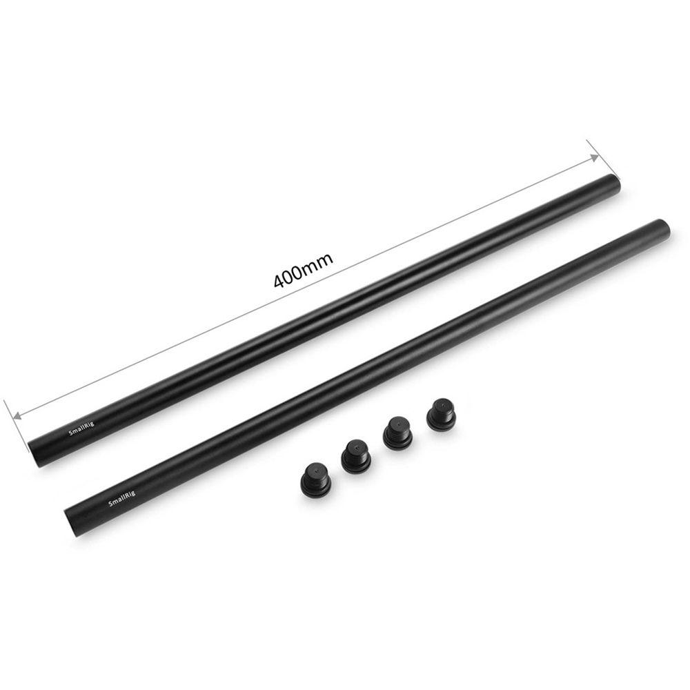 SmallRig 15mm Black Aluminum Rod Pair