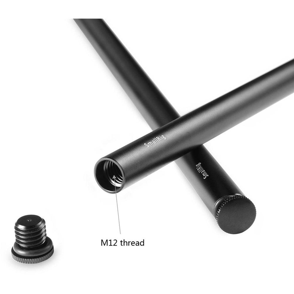 SmallRig 15mm Black Aluminum Rod Pair
