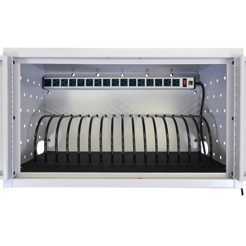 AmpliVox Sound Systems 16-Space, Double-Door Charging Cabinet for Tablets
